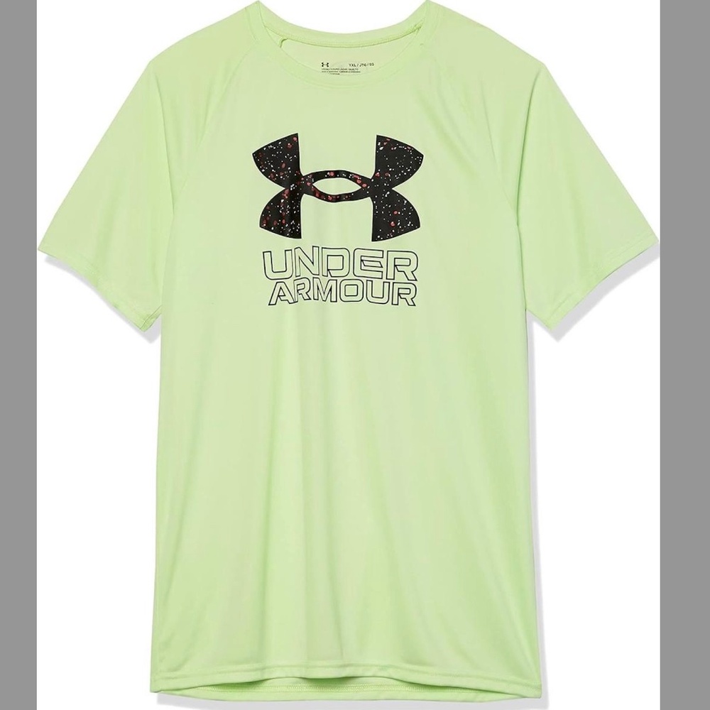 NWOT Under Armour Boys' Tech Hybrid Print Fill T-Shirt